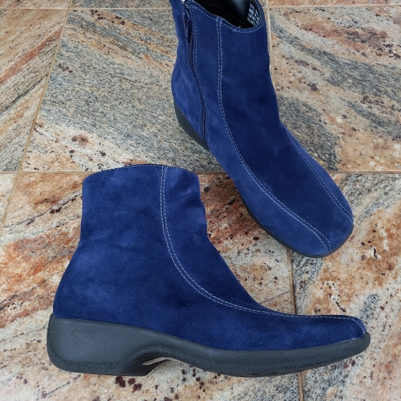 clarks blue ankle boots